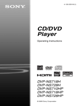 Sony DVP-NS718H Operating instructions