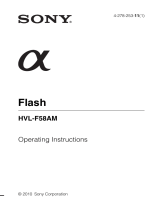 Sony HVL-F58AM User manual