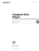 Sony CDP-CX355 Owner's manual