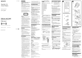 Sony DREAM MACHINE ICF-CD3iP Operating instructions