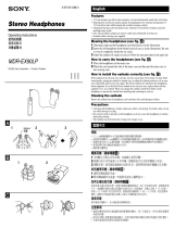 Sony MDR-EX90LP User manual