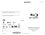 Sony BDP-S470 User manual