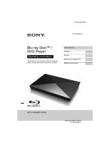Sony BDP-S5200 Operating instructions