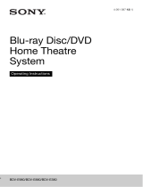 Sony BDV-E380 User manual