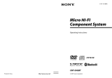 Sony CMT-DH5BT Operating instructions