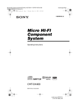 Sony CMT-DX400 Operating instructions