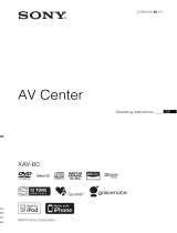 Sony XAV-60 Operating instructions