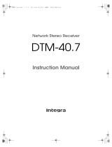 Integra DTM-40.7 Owner's manual