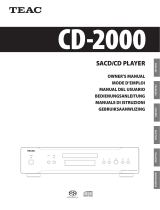 TEAC CD-2000 User manual