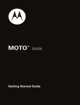 Motorola MOTO ZN200 - MOTO ZN200 Getting Started Manual