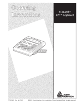 Paxar Monarch 939 User manual