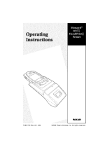Paxar Monarch HandiPrint 6017 Operating Instructions Manual
