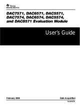 Texas Instruments DAC7571/4, DA6571/4, DAC5571/4, DAC8571 EVM (Rev. A) User guide