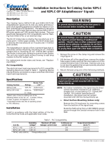 Edwards Signals 92PLC Series Installation guide