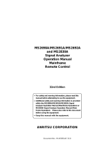 Anritsu MS2691A Operating instructions