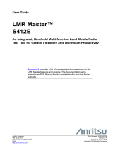 Anritsu LMR Master S412E User manual