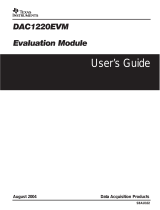 Texas Instruments DAC1220EVM User guide