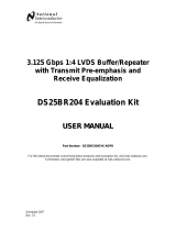 Texas Instruments 3.125 Gbps 1:4 LVDS Buffer Repeater Evaluation Board User guide