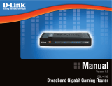 D-Link DGL-4100 - GamerLounge Broadband Gigabit Gaming Router User manual