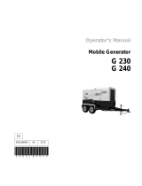 Wacker Neuson G 240 User manual