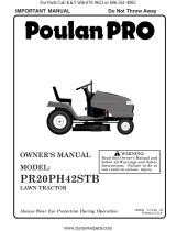 Poulan Pro PR185H42STH Owner's manual