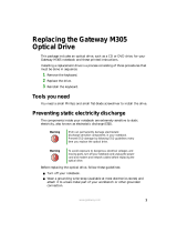 Gateway M305 Replacement Manual