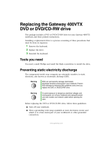 Gateway 400VTX Replacement Instructions Manual