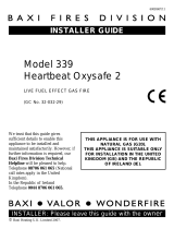 Baxi Fires Division 341 black beauty slimline Installation Instructions Manual