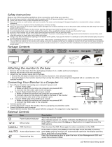 Acer S242HL Quick start guide
