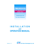CTC Union FMUX03/V35 Operating instructions