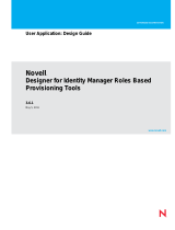 Novell Identity Manager Roles Based Provisioning Module 3.6.1 User guide