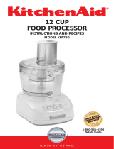 KitchenAid 12 CUP KFP750 Instructions Manual