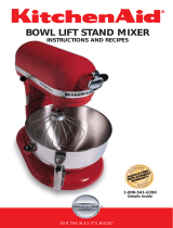 KitchenAid KV25GOXMC - Professional 5 Plus Stand Mixer Instructions Manual