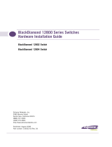 Extreme Networks BlackDiamond 12802 User manual