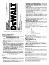 DeWalt DW303 User manual