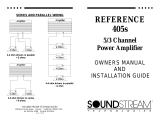 Soundstream Reference Series 405S Installation guide
