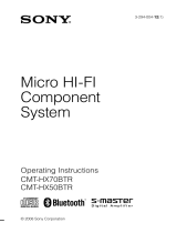 Sony CMT-HX50BTR User manual