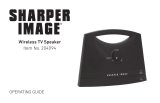 Sharper Image Wireless TV Speaker Owner's manual