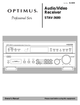 Optimus STAV-3680 User manual