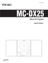 TEAC MC-DX25 User manual