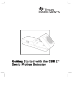 Texas Instruments CBR 2 User manual