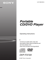 Sony DVP-FX720 User manual