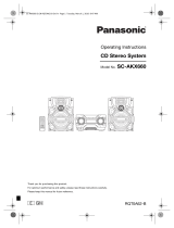 Panasonic SCAKX660E Owner's manual