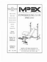 Impex PHC-1900 Owner's manual