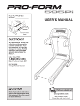 Pro-Form 595Pi User manual