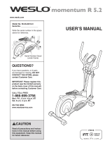 Weslo Momentum R 5.2 User manual