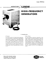 ESAB Linde High-Frequency Generators Troubleshooting instruction
