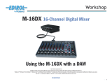 Edirol M-16DX User manual