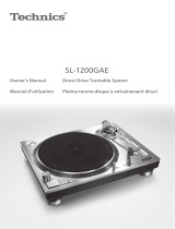 Technics SL-1200GAE Owner's manual