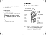 Motorola GP328 Quick Reference Card